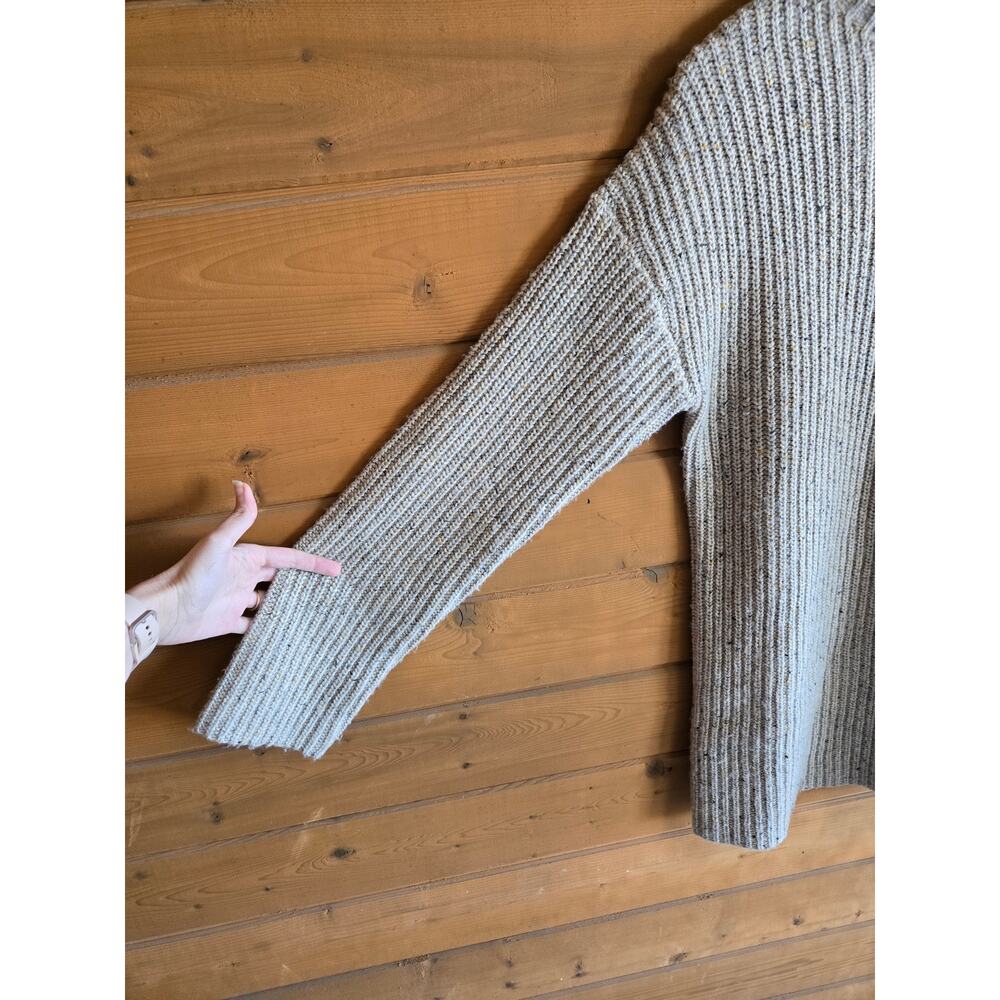 Lovers and Friends Dress Abra Sweater Mini Long Sleeve Beige Multi S Cozy Boho - Picture 7 of 7